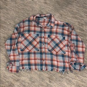 Forever 21 Cropped Button Down Shirt